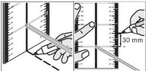 BOSCH GRL 150 HV Set 3 - Darbs ar mērplāksni (papildpiederums) - 1