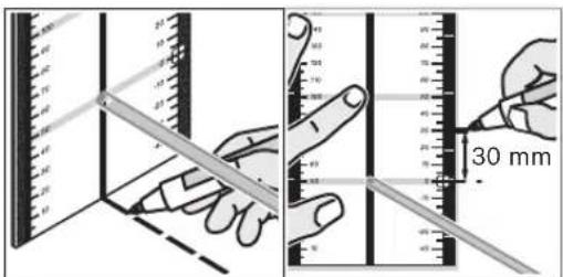 BOSCH GRL 150 HV Set 3 - Praca z płytką pomiarową (osprzęt) - 1