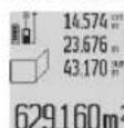 BOSCH GLM 80 Professional - Măsurarea suprafetei peretilor (consultă imaginea F) - 2