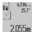 BOSCH GLM 80 Professional - a) Dolayli yukseklik olcumu (Bakiniz: Resim C) - 1