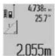 BOSCH GLM 80 Professional - a) Posredno merjenje visine (glejte sliko C) - 1
