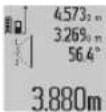 BOSCH GLM 80 Professional - b) Dubbele indirecte hoogtemeting (zie afbeelding D) - 1