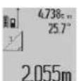 BOSCH GLM 80 Professional - a) Indirect height measurement (see figure C) - 1