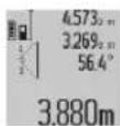 BOSCH GLM 80 Professional - b) Mesure indirecte double de hauteurs (voir figure D) - 1