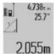 BOSCH GLM 80 Professional - a) Indirekte Höhenmessung (siehe Bild C) - 1