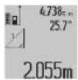 BOSCH GLM 80 Professional - a) Neizravno mjerenje visine (vidjeti silku C) - 1