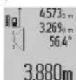 BOSCH GLM 80 Professional - b) Dvojité neprimé měrénívysky (viz obrázek D) - 1