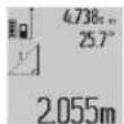 BOSCH GLM 80 Professional - a) Indirekt hödmätning (se bild C) - 1