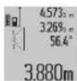 BOSCH GLM 80 Professional - b) Double indirect height measurement (see figure D) - 1