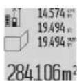 BOSCH GLM 80 Professional - Misurazione di superfici di pareti (vedere Fig. F) - 1