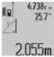 BOSCH GLM 80 Professional - a) Indirecte hoogtemeting (zie afbeelding C) - 1
