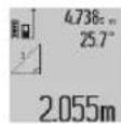 BOSCH GLM 80 Professional - a) Augstuma netiesa meriisana (attels C) - 1