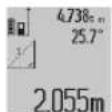BOSCH GLM 80 Professional - a) Mesure indirecte simple de hauteurs (voir figure C) - 1