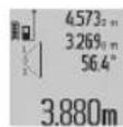 BOSCH GLM 80 Professional - b) Dvojno posredno merjenje visine (gleje sliko D) - 2