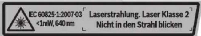 BOSCH PLL 2 (Set) - Justering med måltavle (se Fig. G) - 1
