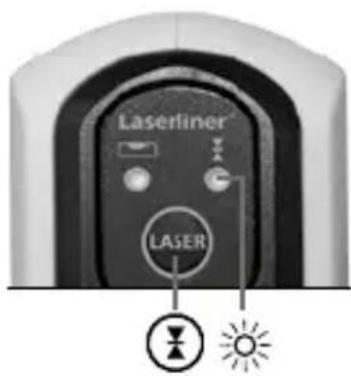Laserliner 081.114A - Valinnaisesti: Työskentely laservastaanottimella RX - 1