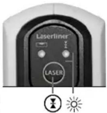 Laserliner 081.114A - Modalità di ricezione manuale Opzionale: utilizzo del ricevitore laser RX - 1