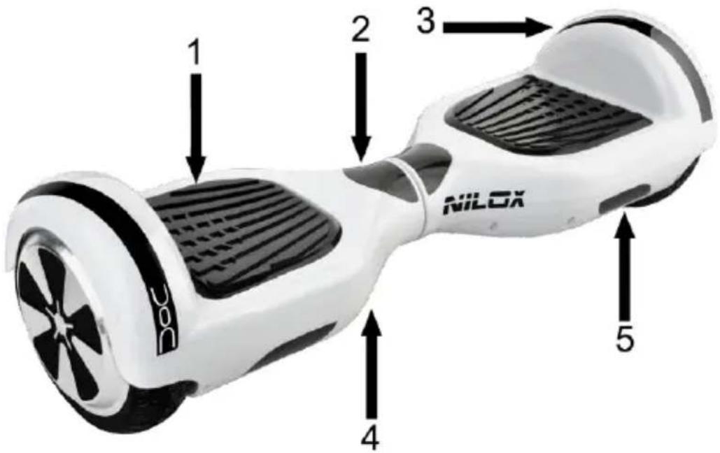 NILOX 30NXBK65D2001 - DOC BALANCE SCOOTER: BESCHREIBUNG - 1