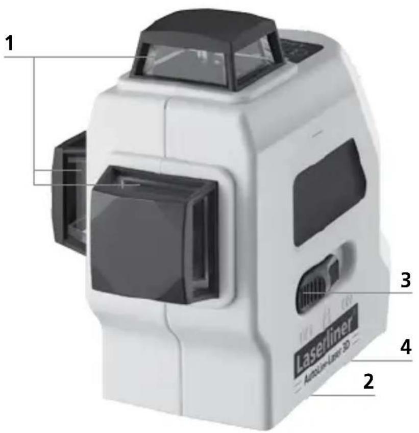 Laserliner AutoLineLaser 3D Set 300 - ToonotnOn mpatapwv - 2