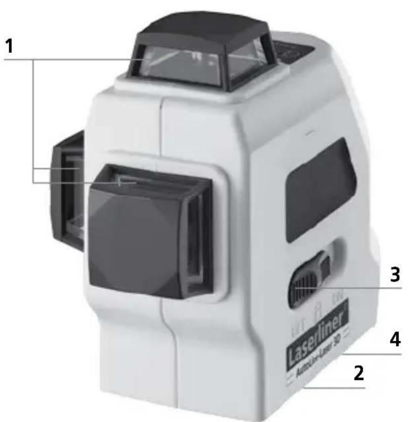Laserliner AutoLineLaser 3D Set 300 - Paristojen asettaminen - 2