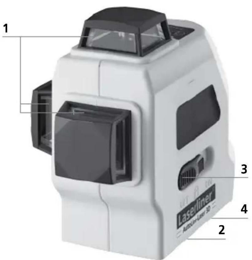 Laserliner AutoLineLaser 3D Set 300 - Mise en place des piles - 2