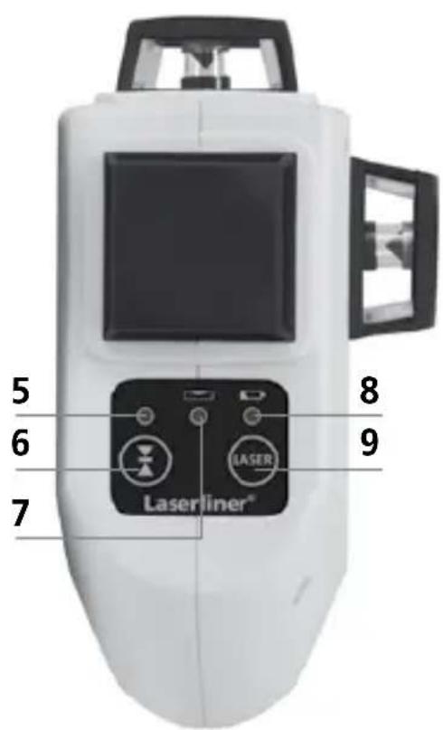 Laserliner AutoLineLaser 3D Set 300 - Batterijplaatsen - 3