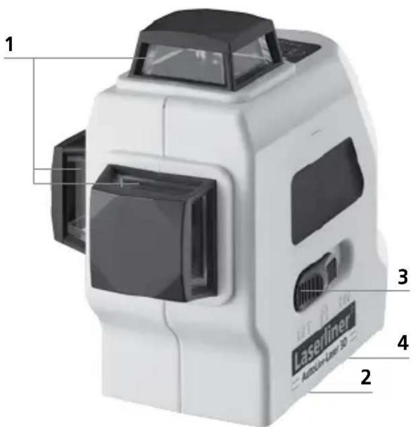 Laserliner AutoLineLaser 3D Set 300 - Colocar as pilhas - 2