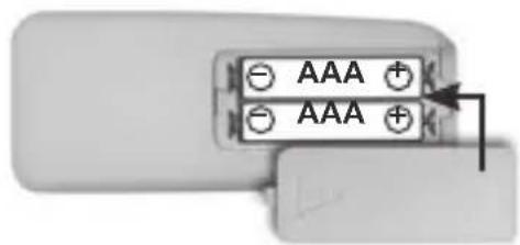 Laserliner Quadrum Green 310 S - Isättning av batterier i fjärrkontrollen - 1