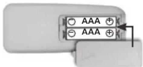 Laserliner Quadrum Green 310 S - Insert batteries into the remote control - 1