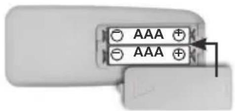 Laserliner Quadrum Green 310 S - Plaatsen van de batterijen in de afstandsbediening - 1