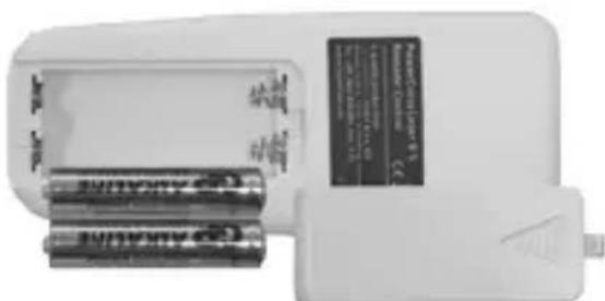 Laserliner PowerCrossLaser 8 S - Aseta paristot kauko-ohjaimeen - 1