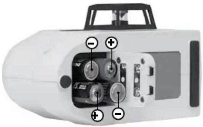 Laserliner AutoLineLaser 3D Plus - Idėkite baterija - 1
