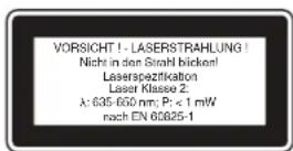 EINHELL TCLD 25 - Sarskilda instruktioner for laser - 2
