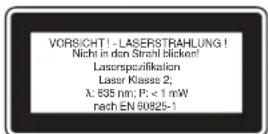 EINHELL TCLD 25 - Vigyázat: Lézersugárzs - 1