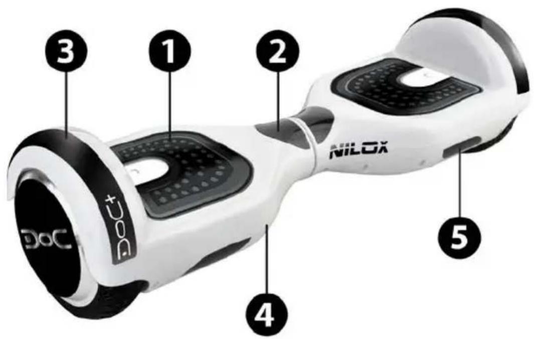 NILOX 30NXBK65BTN06 - DOC+ BALANCE SCOOTER: DESCRIPTION - 1