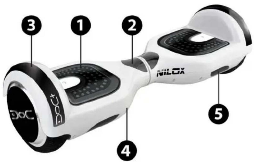 NILOX 30NXBK65BTN06 - DOC+ BALANCE SCOOTER: DESCRIPCIÓN - 1