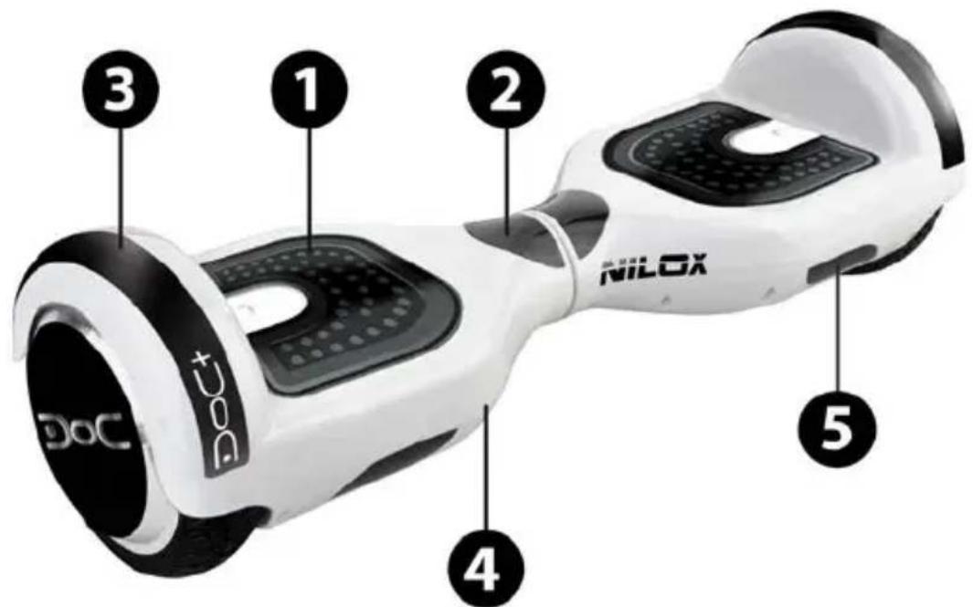 NILOX 30NXBK65BTN06 - DOC+ BALANCE SCOOTER: BESCHREIBUNG - 1