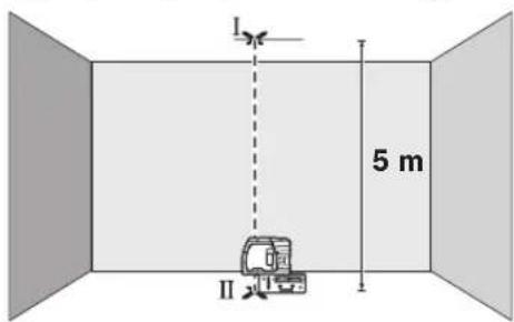 BOSCH GPL 3 - A fuggoleges szintezesi pontossag ellenorzese - 1