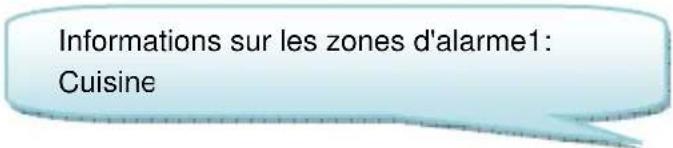 Informations sur les zones d'alarme1: Cuisine