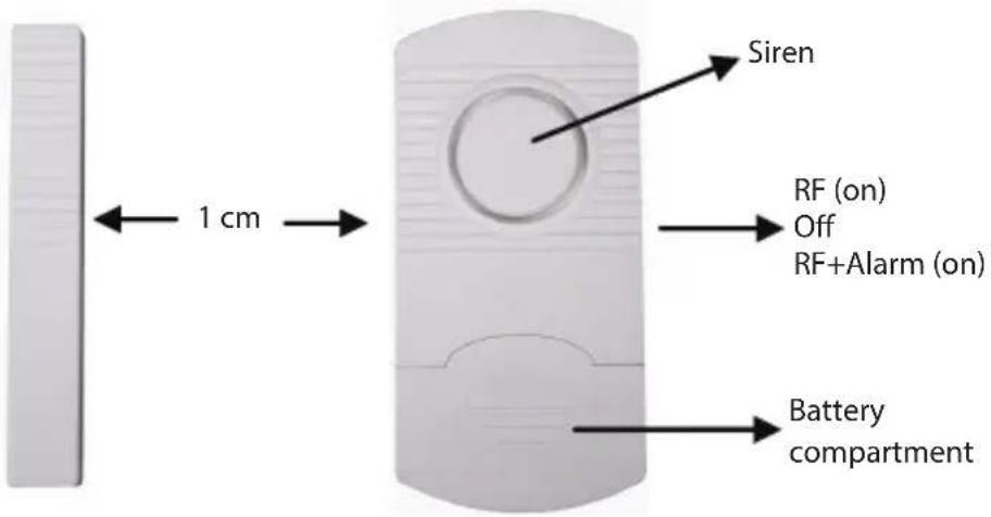 KONIG SASALARM120 - Description door/window sensor (SAS-ALARM100/110/120): - 1