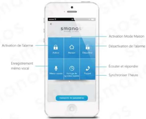 smanos X500 - APP Alarme X500 vue d'ensemble - 1