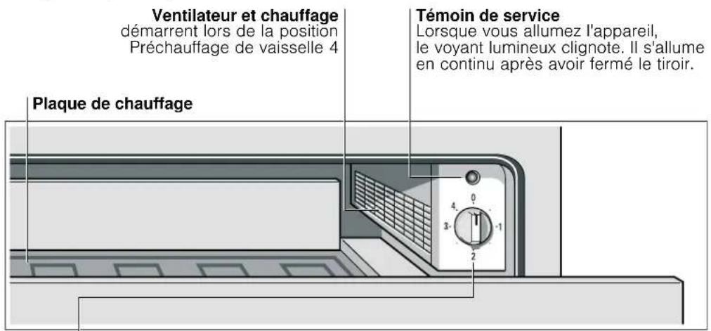 SIEMENS HW290582 - Le tiroir de chauffage - 1