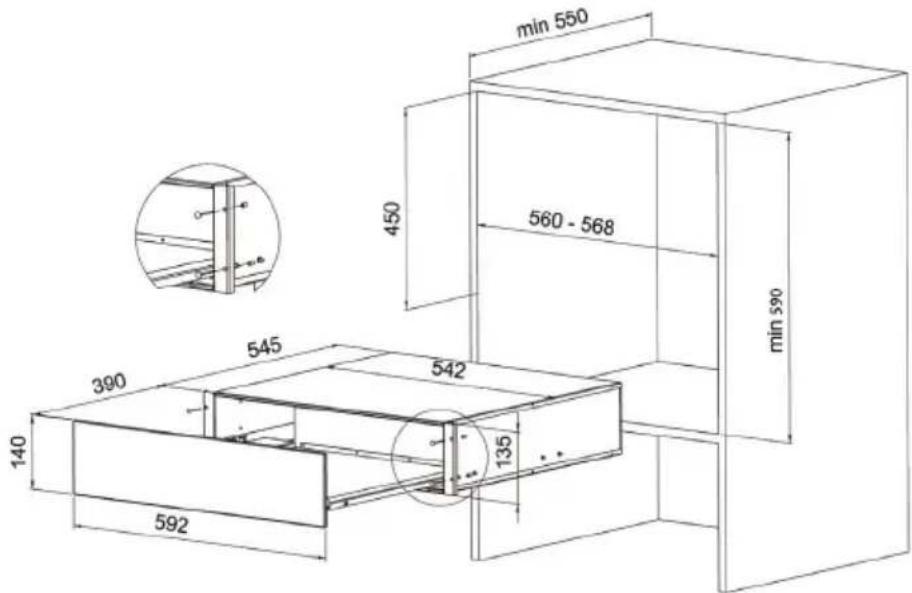 Pelgrim ACL614 - Encastrement - 1