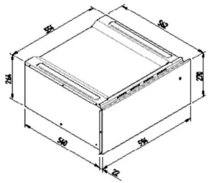 BORETTI BPW15 - WARMHOUDLADE MATEN DIAGRAM 560 X 720 VOOR 450 OVENS - 3