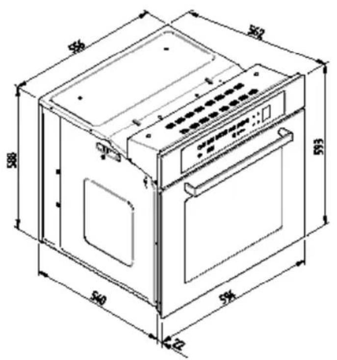 BORETTI BPW15 - WARMHOUDLADE MATEN DIAGRAM 560 X 595 VOOR 450 OVENS - 6