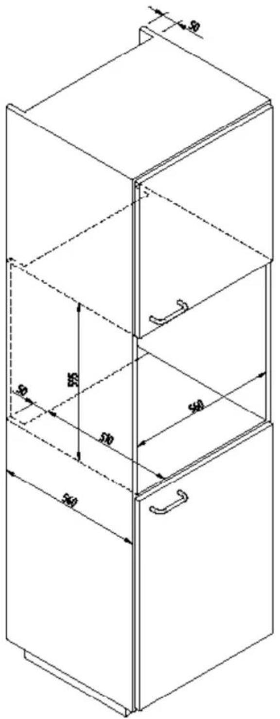 BORETTI BPW15 - WARMHOUDLADE MATEN DIAGRAM 560 X 595 VOOR 450 OVENS - 1