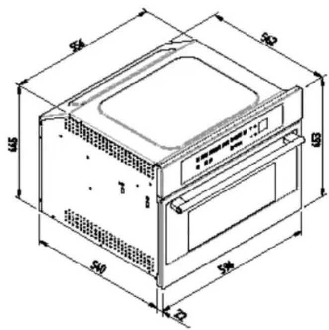 BORETTI BPW15 - WARMHOUDLADE MATEN DIAGRAM 560 X 595 VOOR 450 OVENS - 2