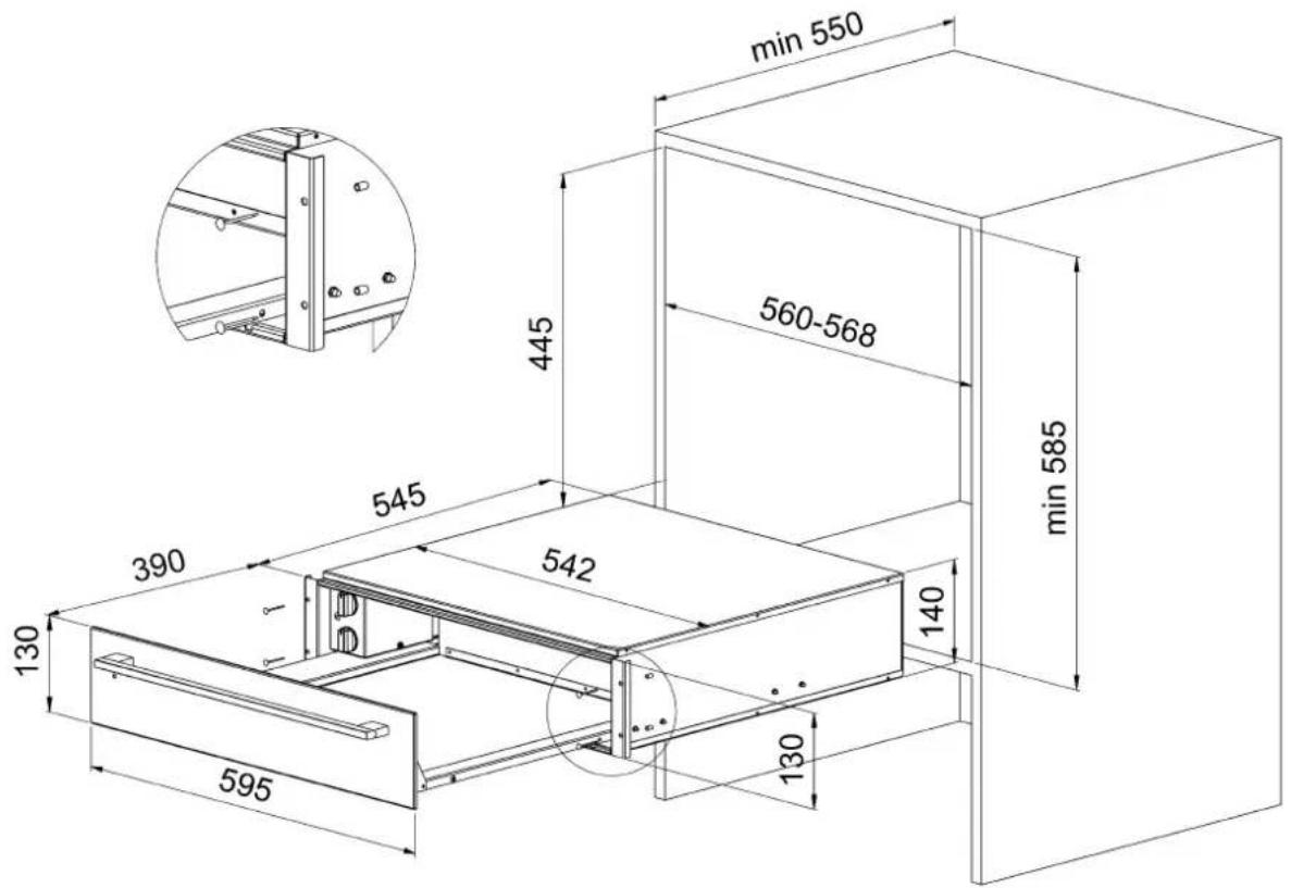 Atag WD1411B - Indbygning - 1