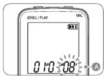 PHILIPS Digital Voice Tracer LFH 870 - Impostazione di data e ora4.4 - 2