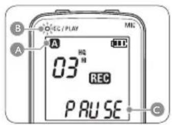 PHILIPS Digital Voice Tracer LFH 870 - Opnemen met de ingebouwde microfoon5.1 - 2